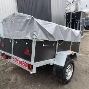 Причеп посилений (рама цинк, борти бакеліт)Дніпро-200.ЗАВОД!