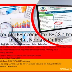 Accounting Course in Delhi, 110004, SLA Accounting Institute, Taxation and Tally Prime Institute in Delhi, Noida, September Offer'24 [ Learn New Skills of Accounting & ITR for 100% Job] in Honda.