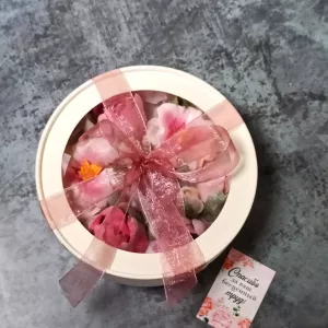 Зефирные цветы в коробке