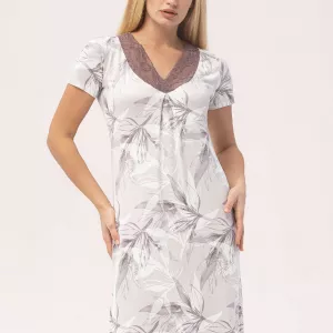 Жіноча нічна сорочка з коротким рукавом «Merlin» (60768) (арт. 1364)