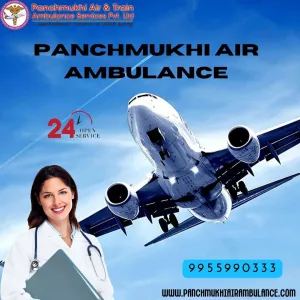 Hire at Low Fare Panchmukhi Air Ambulance Services in Patna with Upgraded Medical Tools