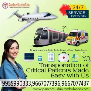 With Advanced Medical Equipment Get Panchmukhi Air Ambulance Services in Guwahati