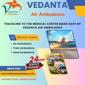 Book Vedanta Air Ambulance Service in Darbhanga with Top-level Medical Equipment