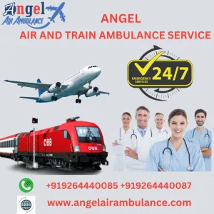 Book Angel Air and Train Ambulance Service in Jabalpur for Patients Shifting Secure