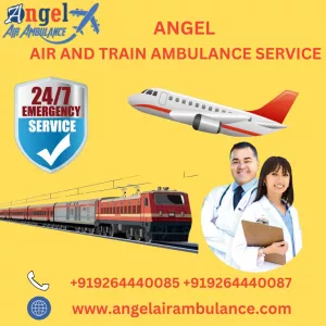 Use Ventilator Facilities Angel Air and Train Ambulance Service in Bagdogra for Treatment