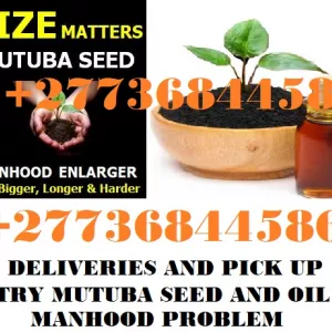 MUTUBA SEED AND OIL FOR PENIS ENLARGER FROM AFRICA +27736844586