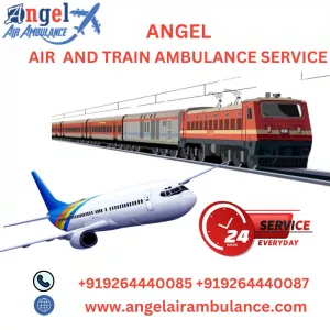 Gain Angel Air and Train Ambulance Service in Nagpur with Ventilator Setup