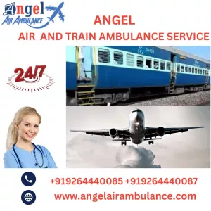 Gain Angel Air And Train Ambulance Service in Guwahati with Super-Class Medical Assistance