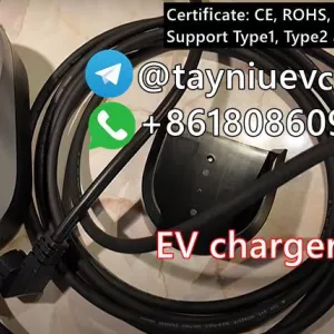 Mobile EV Charging Cable 3.5KW AC 8-16A Schuko EU Plug - Type 2 | Adjustable Time & Power | 6M | LCD Display