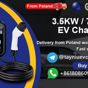 AC 16A 3.5KW Portable Ev Charger SmoothPro 7KW passed CE/TUV WhatsApp+8618086090675