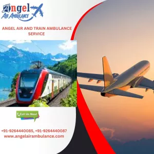 Get Angel Air and Train Ambulance Service in Raipur for Patients Safely Shift to Destination