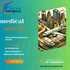 Falcon Emergency Train Ambulance service in Lucknow Offers Hospital-to-Hospital Transportation