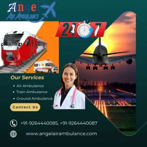 Hire Angel Air and Train Ambulance Service in Bhopal with a Professionally Expert Medical Team