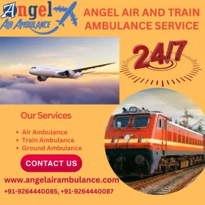 Gain Angel Air and Train Ambulance Service in Varanasi with All Medical Amenity