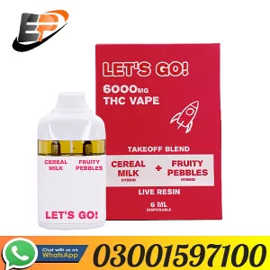 Let’s Go! 6000mg Takeoff Blend THC 6ml Disposable In Pakistan - 03001597100