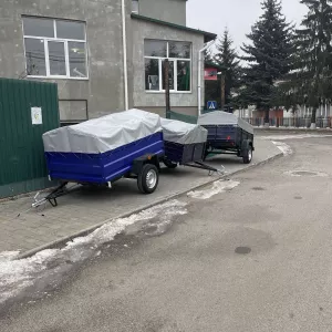 Тентований одновісний причіп 2000х120х35&Дніпро-201