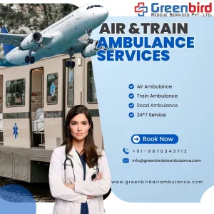 Best Air and Train Ambulance Services in Guwahati for Reliable Transportation of your patients