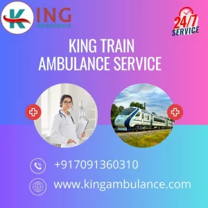 King Train Ambulance in Patna provides continued status monitoring