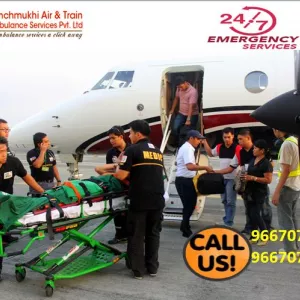 Hire Air Ambulance Service in Hyderabad by Panchmukhi with Medical Facility