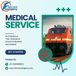 Booking the Falcon Train Ambulance in Delhi is Very Easy