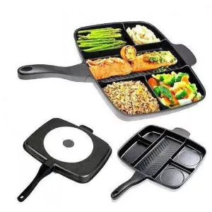 Сковорода с гранитным покрытием 5в1 UN-4021 38*31см антипригарная