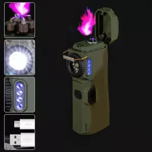 Фонарик-зажигалка армейская MULTIFUNCTIONAL D51-COB.