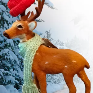 Świetnym prezentem dla bliskich jest leśny jeleń, który wygląda jak prawdziwy.