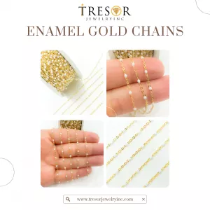 Shop 14k Gold Enamel Chains in Bulk – Tresor Jewelry Inc