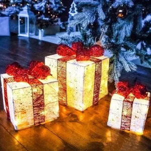 Светящиеся подарочные коробки под ёлку, доставка по всему Узбекистану