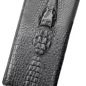 Клатч-портмоне Wild Alligator ZQ850 черный-Есть опт.