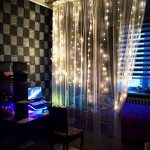 Занавес Роса , дождики , с пультом. Доставка