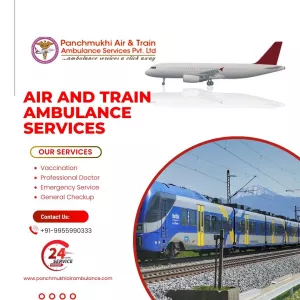 Avail Air and Train Ambulance Services in Rajkot with a Life-Saving Facility by Panchmukhi