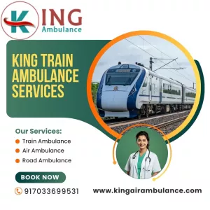 Book King Train Ambulance Service in Bangalore with life care medical setup