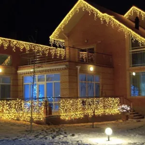 Гирлянда бахрома 20 метр длину с эффектом мерцание, доставка