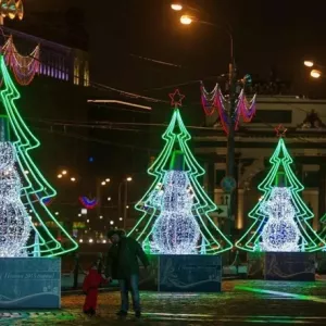 Новогодние фигуры на заказ и имеется доставка + установка