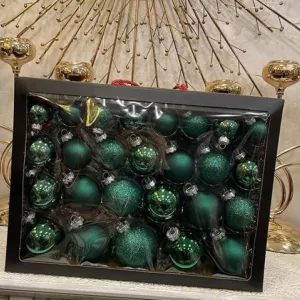 Шары стеклянные, премиум класса. 52 шт в упаковке