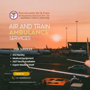 Get Advance Technology Air and Train Ambulance Services in Lucknow By Panchmukhi