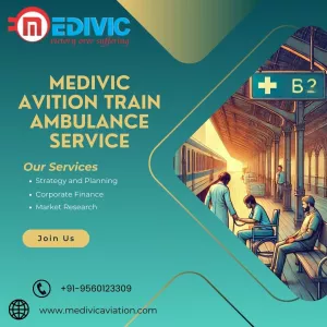 Medivic Aviation Train Ambulance in Ranchi to be suitable for risk-free transfer