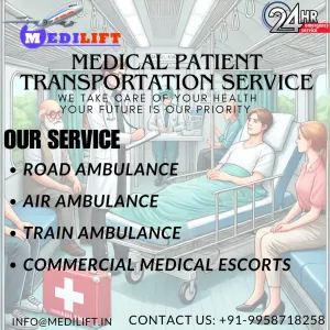 Book Medilift Train ambulance service in Bangalore to shift the patient