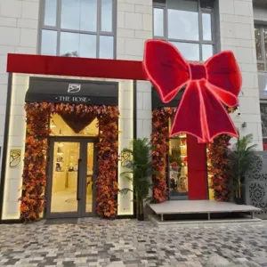 Новогодние оформление фасадов , большые Ёлки от 5 до 25 м