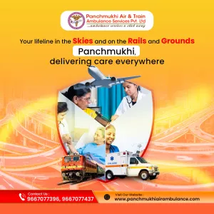 Hire Proper Sanitized Air and Train Ambulance Services in Bhavnagar by Panchmukhi