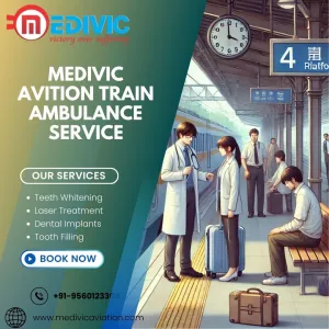 Timely patient transfer is provided by Medivac Aviation Train Ambulance in Ranchi