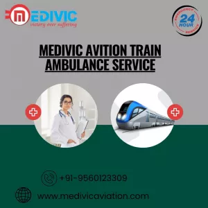 Medivic Aviation train ambulance in Mumbai equipped with hi-tech medical equipment