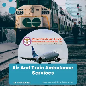 Get Panchmukhi Air and Train Ambulance Services with Oxygen Cylinder Facility in Surat