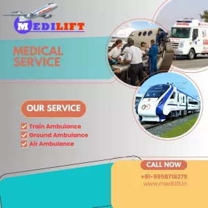 Trust Medilift Train Ambulance in Dibrugarh for Quick and Safe Patient Transfers