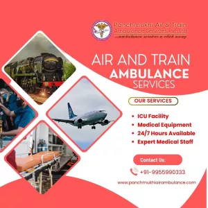 Hire Panchmukhi Air and Train Ambulance Services in Kolkata Without Any Delay