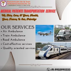Trust the Panchmukhi Train Ambulance in Delhi for Timely and Efficient Medical Assistance