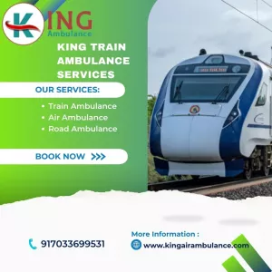King Train Ambulance Service in Bangalore provides quick and safe transfer service