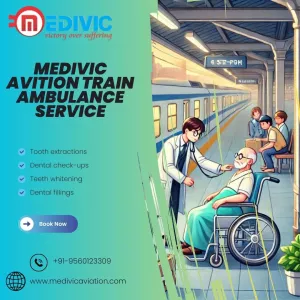 Medivic Aviation Train Ambulance from Ranchi provides a safe transportation