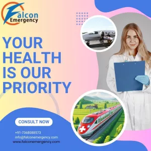 Falcon Emergency Train Ambulance from Ranchi Guarantees Comfort during Transportation